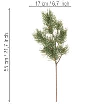 Artikel Kunstmatige dennentak als decoratieve sparrentak, 55 cm, 3 stuks