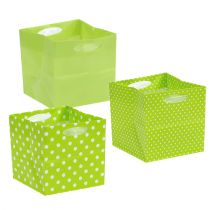 Plastic zak 12cm x 12cm x 12cm groen soort. 12st