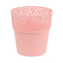 Kunststof plantenbak roze Ø14.5cm H15.5cm 1p