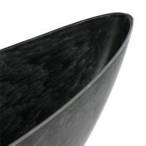 Artikel Kunststof boot antraciet ovaal 39cm x 12,5cm H13cm 1 stuk