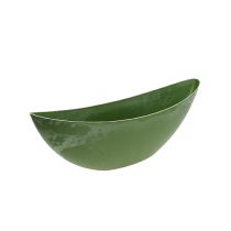 Kunststof boot groen ovaal 39cm x 12,5cm H13cm, 1st