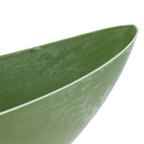 Kunststof boot groen ovaal 39cm x 12,5cm H13cm, 1st