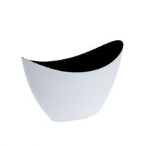Kunststof boot wit 20cm x 9cm H12cm