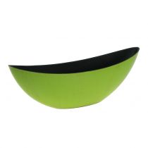 Deco Bowl Plantenschaal Groen Zwart 34cm x 11cm H11cm