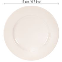 Artikel Ronde, eenvoudige bordjes voor decoratie en kleine arrangementen, 17 cm, 6 stuks