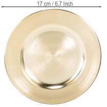 Artikel Kleine ronde glanzende decoratieve bordjes, 17 cm, 6 stuks