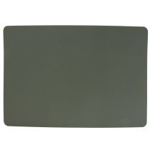 Omkeerbare placemat kunstleer groen, grijs 4st