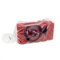 Artikel Geplooide manchetten rood 8,5cm 100 stuks