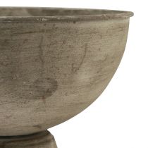 Artikel Bekerkom decoratieve trofee metaalgrijs Ø12,5/15cm set van 2