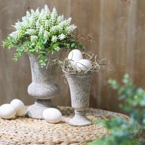 Artikel Bekervaas metaal antieke decoratieve vaas rustiek Ø16,5 H24cm