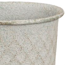Artikel Kopvaas van metalen beker vintage in grijs Ø10cm H24cm