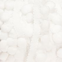 Artikel Pom Pom lint Wit Decoratief lint met pompons 20mm 15m