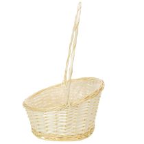 Artikel Weidenmand met hengsel 44x36cm naturel met kunststof binnenlaag