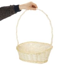 Artikel Houten Presentmand met Handgreep 38x27cm Wit