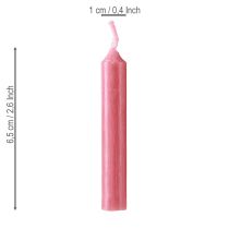 Artikel Poppenkaarsen 10 mm rood Wiedemann kaarsen 65/10 50 stuks