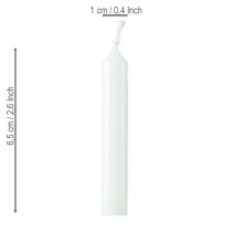 Artikel Poppenkaarsen 10mm Wiedemann kaarsen wit 65/10 50 stuks
