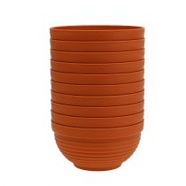 Artikel R-kom kunststof terracotta Ø13cm, 10 stuks