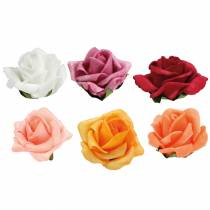 Artikel Foam roosjes Ø4,5cm verschillende kleuren 36 st