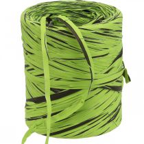 Artikel Raffia lint groen, bruin, poly raffia 200m