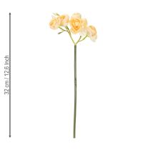 Artikel Takken met ranunculusbloemen voor decoratieve vaasarrangementen, 32 cm, 5 stuks