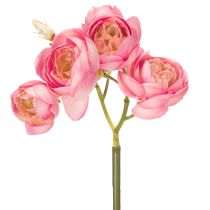 Artikel Kunstboeket van ranunculusbloemen, stijlvolle tafeldecoratie, 32 cm, 5 stuks