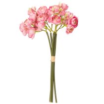 Artikel Kunstboeket van ranunculusbloemen, stijlvolle tafeldecoratie, 32 cm, 5 stuks