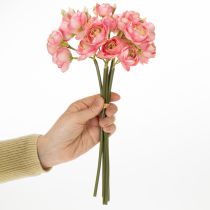 Artikel Kunstboeket van ranunculusbloemen, stijlvolle tafeldecoratie, 32 cm, 5 stuks