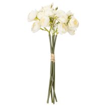 Artikel Kunstmatig ranunculusboeket, langdurige bloemdecoratie voor de lente, 32 cm, 5 stuks