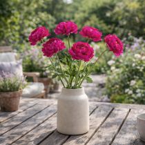 Artikel Kunstmatige ranunculus als enkele bloem voor een tijdloze en veelzijdige interieurstijl, 51 cm, 3 stuks