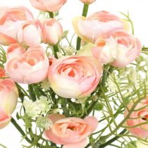 Kunstmatige Ranunculus Boeket Bloemendecoratie Zijden Bloemen Roze L37cm