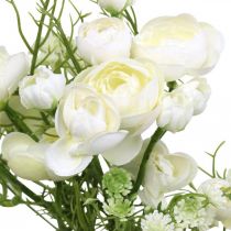 Ranunculus Boeket Kunstbloemen Zijden Bloemen Wit L37cm