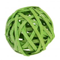 Rotanbal lente groen Ø4cm 12st