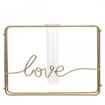 Artikel Reageerbuishouder metalen reageerbuis siervaas 11,5cm