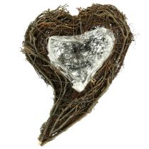 Artikel Wijnstokplant hart natuur 15cm x23cm x5cm 4st