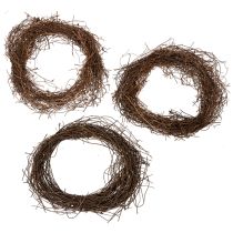 Artikel Natuurlijke druivenkrans Ø15cm, set van 10 - Ideaal voor herfst-, kerst-, paas- en rouwdecoraties
