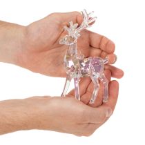 Artikel Acryl rendierversieringen voor de kerstboom, 14 cm, 4 stuks