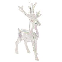 Artikel Acryl rendierversieringen voor de kerstboom, 14 cm, 4 stuks