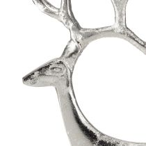 Artikel Rendier decoratie hert figuur metaal zilver H31cm