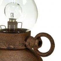 Artikel Retrolamp LED vintage roest tafellamp Ø10cm H18,5cm