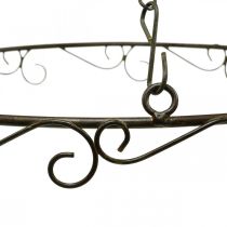 Artikel Decoratieve ring om op te hangen Ring met haak roest look Ø30.5cm