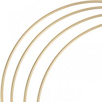 Metalen ring decorring Scandi ring deco lus goud Ø40cm 4st