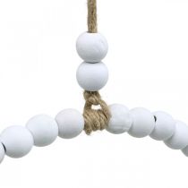Artikel Witte parel decoratieve krans Ø28cm 4-delige set - Veelzijdige hangende decoratie voor lente-, bruiloft- en vintagedecoraties