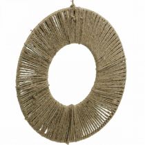 Artikel Decoratieve ring met jute touw voor boho-decoratie en creatief design