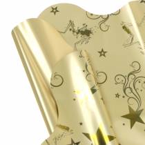Rondella manchet kerst motief goud Ø60cm 50st