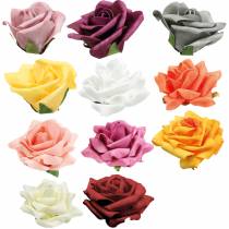 Artikel Foam roosjes Ø10cm verschillende kleuren 8 st