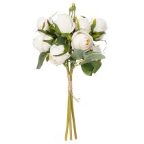 Artikel Kunstbloemenboeket rozen voor stijlvolle tafeldecoratie, 31 cm, 3 stuks