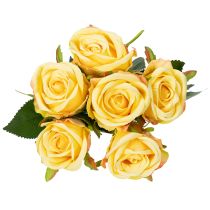 Artikel Boeket rozen voor een elegante decoratie in de woonkamer, 44 cm, 6 stuks.