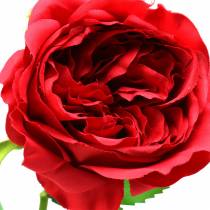 Rose kunstbloem rood 72cm