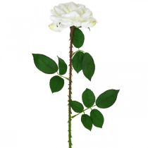 Witte roos nep roos op steel zijden bloem nep roos L72cm Ø13cm