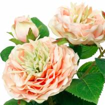 Artikel Decoratieve roos in pot, romantische zijden bloemen, roze pioenroos